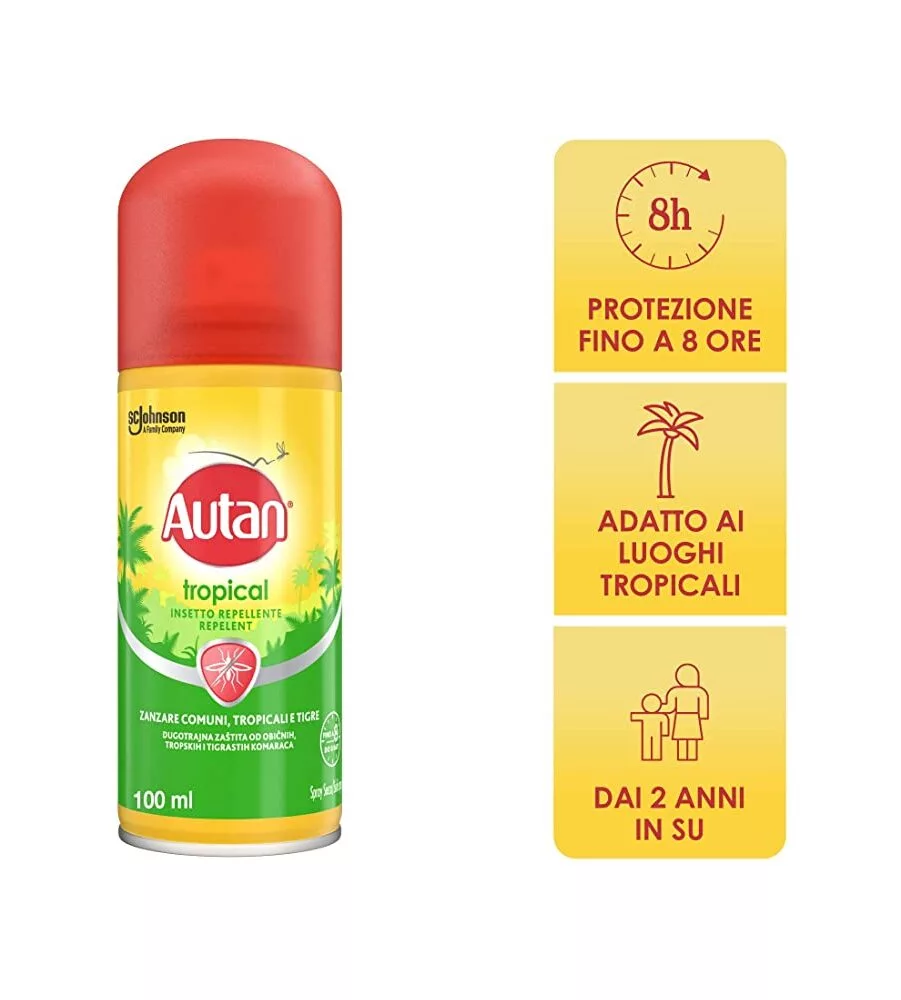 Spray secco antizanzare autan "tropical" 100 ml